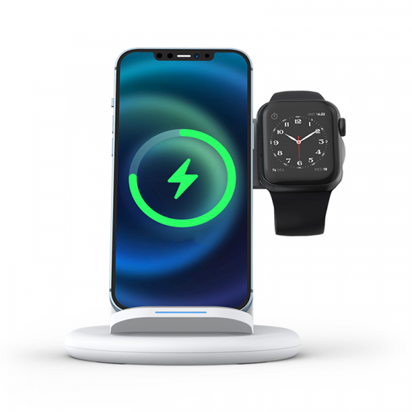 WIWU POWER AIR 18W 3 IN 1 WIRELESS CHARGER - WHITE